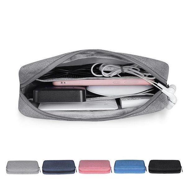 

travel digital storage bag portable digital usb cable charger earphone cosmetic pouch storage organizer easy to use bag case