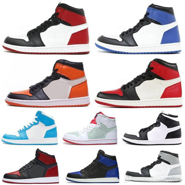 

Nike Air Jordan Retro Shoes 2018 Мужская 1 OG Топ Мужская Баскетбольная Обувь OG Кроссовки Мандари