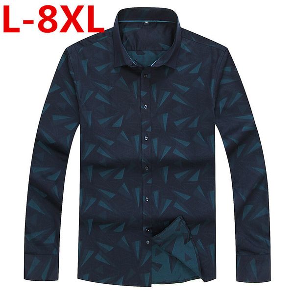

plus size8xl7xl 6xl 5xlspring autumn features shirts men casual jeans shirt new arrival long sleeve casual slim fit male shirts, White;black