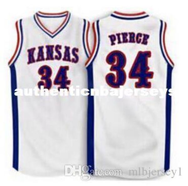

#34 paul pierce jersey white,blue men's embroidery embroidery jerseys, Black;blue