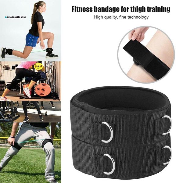 

1 pair thigh strap neoprene padded fitness legs cuff strength training strap dx88