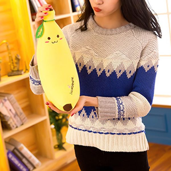 

plush toys banana pillow long pillow sleeping doll plush cute doll boy girl birthday present j99store