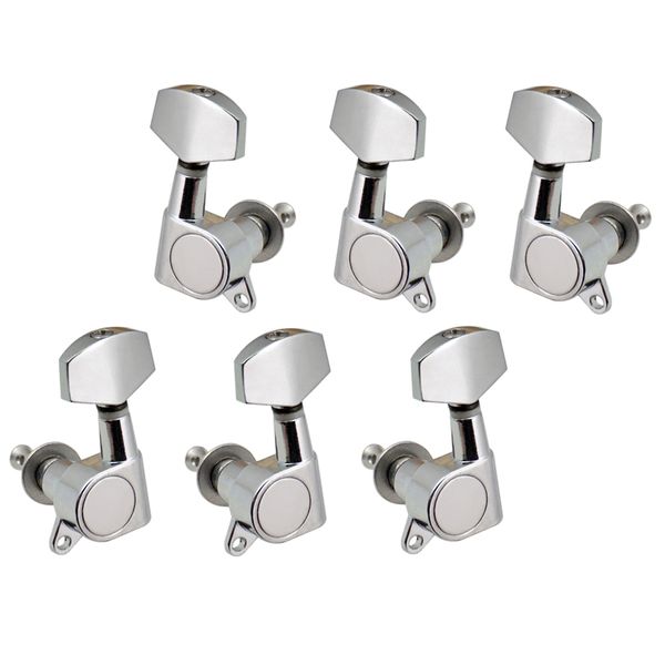 

set of 6 3l3r full closed tuning pegs tuners square machine heads for electric guitar parts