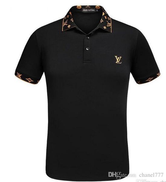 

Luxury y 3 high treet italy de igner polo hirt fa hion brand medu a t hirt men ca ual cotton polo with embroidery applique boy uuttrf