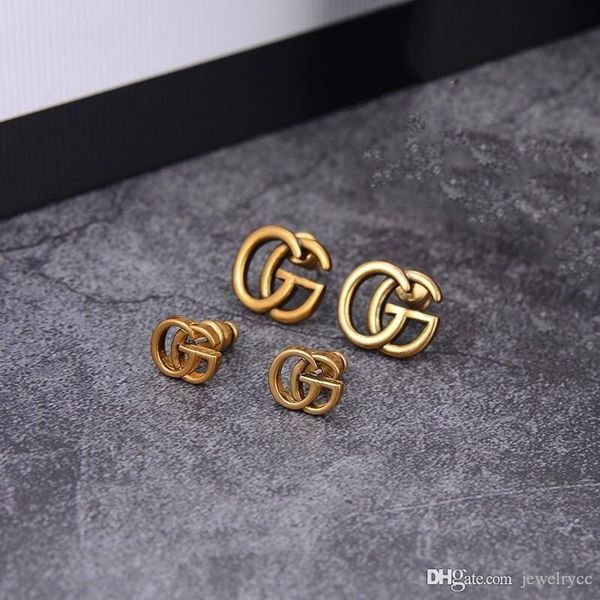 

selling retro g letter wild exquisite designer earrings luxury designer jewelry women earrings, Golden