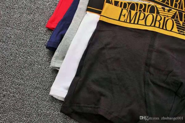 

роскошная мода paris brand мужчины хлопок боксер нижнее белье мужчины нет крашения натуральный цвет хлопка плюс размер шорты трусы продажа, Black;white