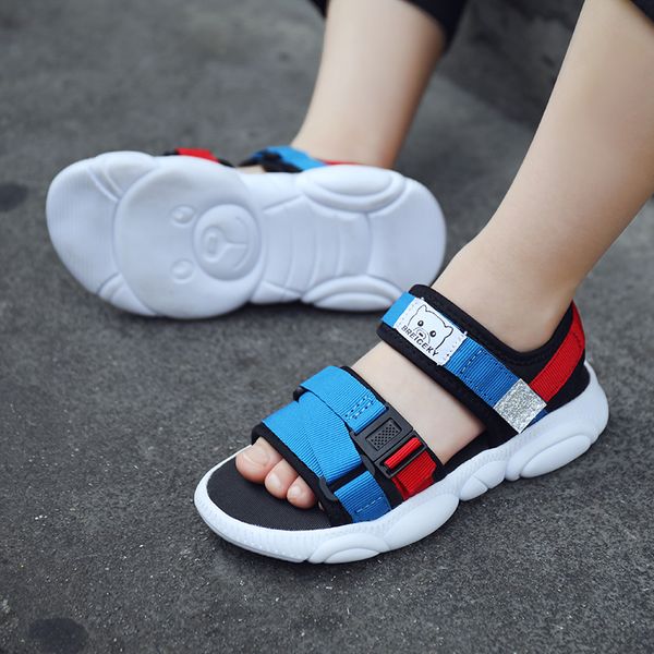 

2019 summer new style kids sandal outdoor sport beach sandals shoes for boys girls children's travel shoe casual walking sneaker, Black