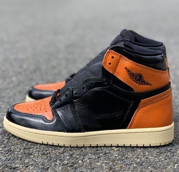 

2019 3 0 1 new high og shattered backboard . orange black toe men basketball s fashion sneakers athletic trainers outdoor shoes