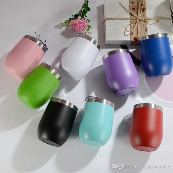 

12oz черешок вино массажер из нержавеющей стали питьевой чашки двустенных вакуумная кружка кофе a02 бутылки питьевой воды