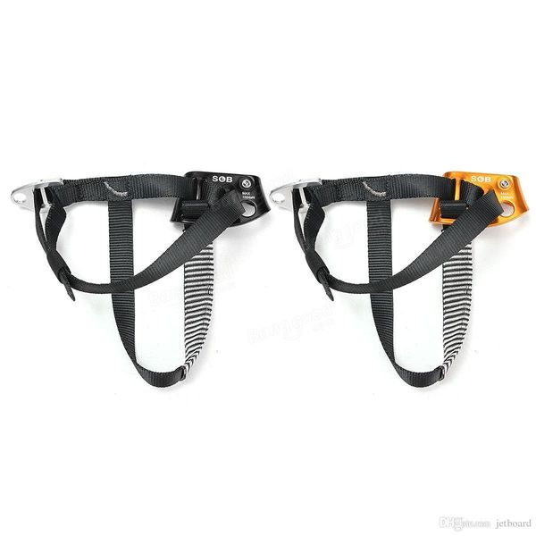 

outdoor safety rock climbing ascender mountaineering foot buckle strap equipment safety light weight aluminum right climbing foot ascender