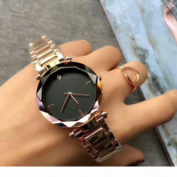 

new 2019 fashion casual simple business ladies watch stainless steel strap women quartz clock women's watch montres femmes.ms. gift, Slivery;brown