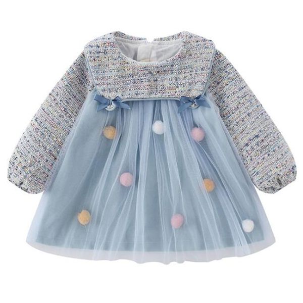 

baby girl dress сладкий mesh весна высокой талией мода puff платье oddler прострочкой корейской принцессы девочки детская одежда, Red;yellow