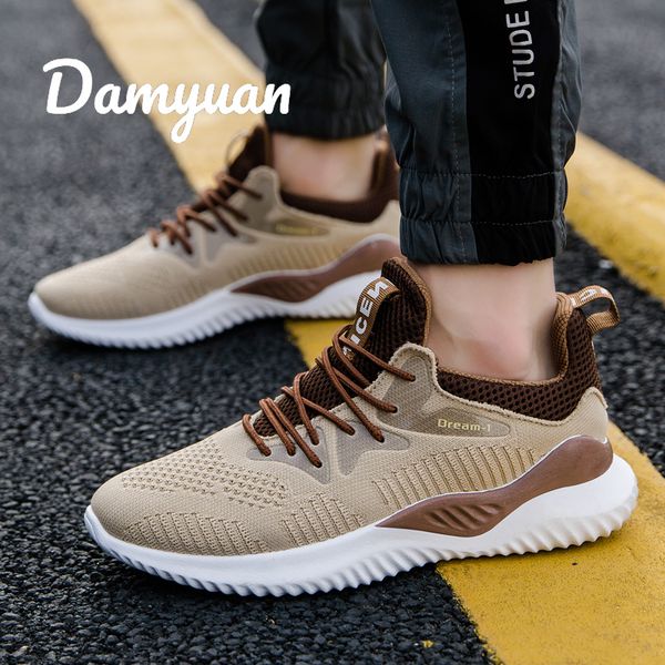 

damyuan 2019 summer autumn fashion flying woven sneaker casual shoes breathable running men's shoes 39-44