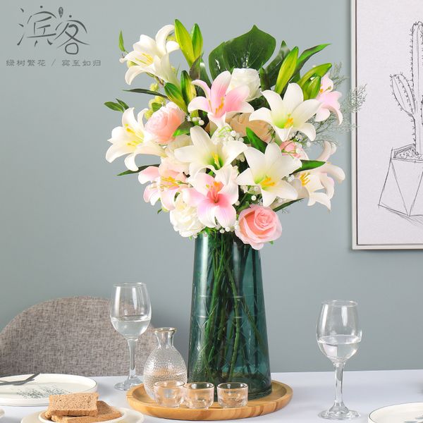 

simulation flower fake flower single silk living room room interior decoration table decoration art
