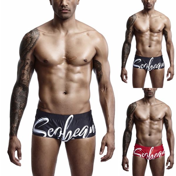 

swimsuit swimwear men fashion men's swimming trunks beach swimming shorts briefs pants maillot de bain homme