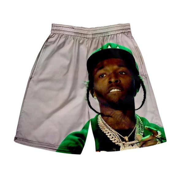 

поп-smoke дизайнер шорты мужские модельер 3d printed elastic талии relaxed шорты лето hiphop мужская одежда, White;black