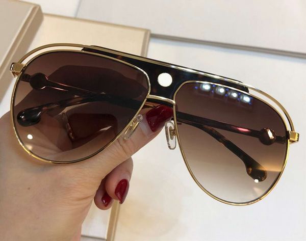 

2192 pilot sunglasses gold black brown shaded sun glasses mens fashion designer sunglasses gafas de sol new with box, White;black