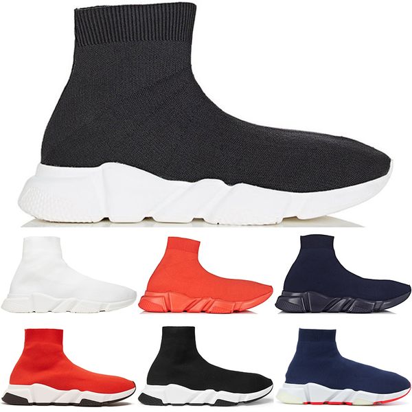 

socks designer shoes luxury speed trainers race runners black red triple black white flat men and women fashion sport boots sneakers 36-45