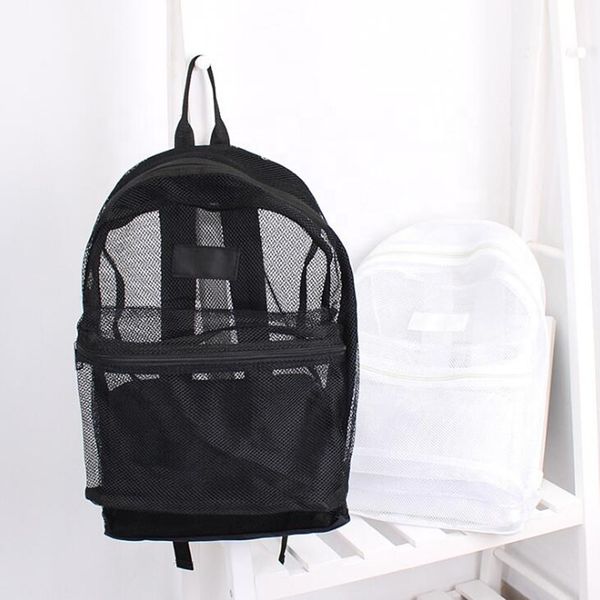 

пользовательские корейский школа plain student hollow из холщовый мешок пляжа рюкзак