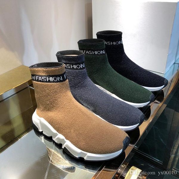 

red black speed trainer casual shoe man woman sock boots stretch-knit casual boots race runner sneaker fz18072605