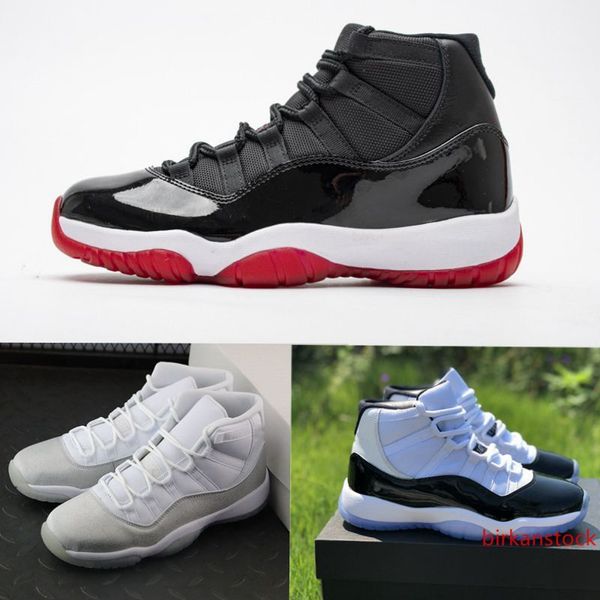 

fashion trainers real carbon fiber 11s xi concord bred black red wmns metallic silver men athletic sneakers mens shoes basketball shoes
