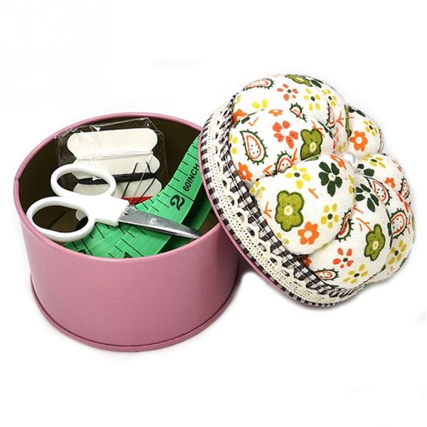 

home storage needle travel needlework scissors threads portable pumpkin shape knitting tool sewing box kit organizer diy craft, Black