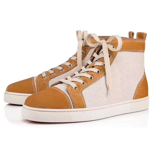 

new arrival new red bottoms shoes for mens womens designer shoes spike suede leather platform red bottom fashion luxury casual sneakers, Black