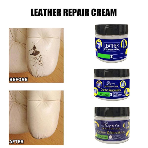 

auto car seat leather cream restoration vinyl repair kit car seat sofa leather holes scratch cracks rips liquid repair