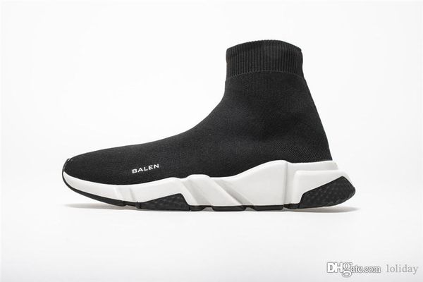 

аутентичные тройной speed ​​runner stretch mesh high-top sneaker paris knit носок обувь мужские кроссовки платформа мода спорт на открытом в