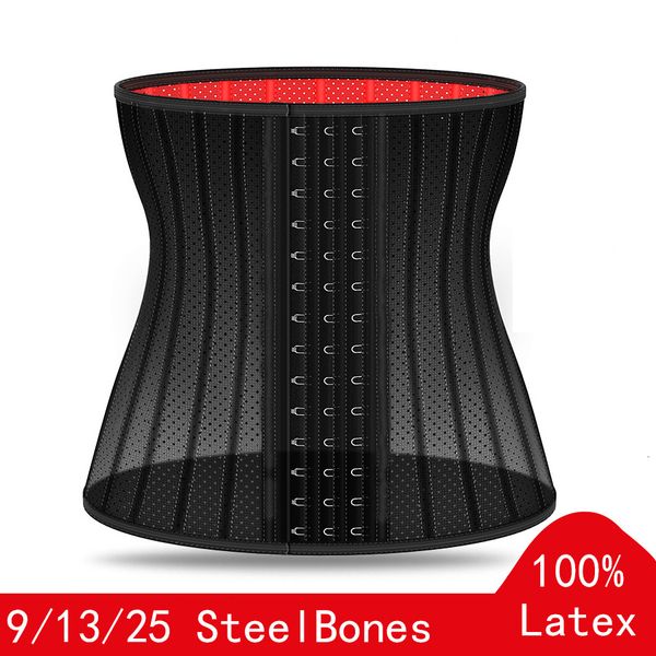 

талия тренер женские связующие тела и шейперы латекс пояс для похудения корсет faja моделирование ремень оболочка живота 25 стальные кости х