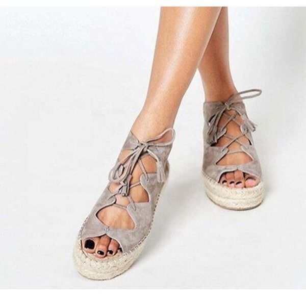 

ready to ship wholesale women hemp rope sandals for summer, Black