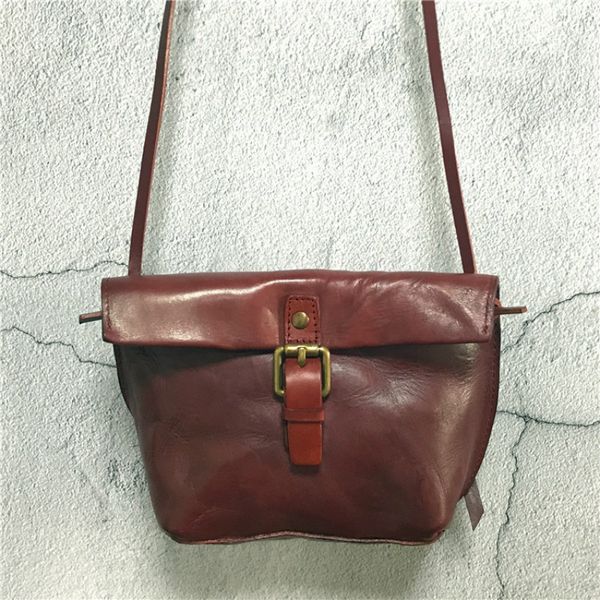 

women's fashion leather bag retro shoulder bag simple casual pouch women's handbag