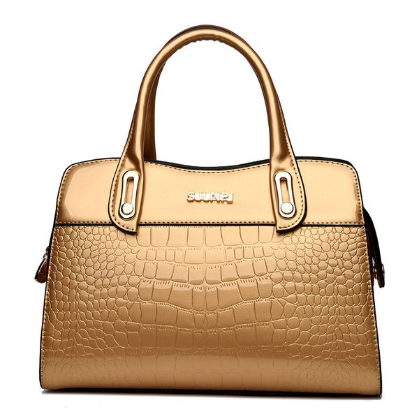 

fashion women alligator pattern boston bags women brand leather handbags large shoulder bags designer lady bag bolsas femininas