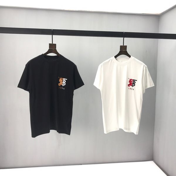 

2020 selling luxury men's designer t-shirts couple clothing summer short-sleeved printed t-shirt harajuku t-shirt /388, White;black