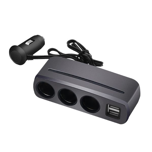 

автомобильный телефон 2 интерфейс usb зарядное гнездо high power one for три прикуривателя серый