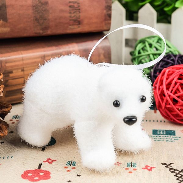 

home decor, accessories, 1 pcs christmas tree pendant white cute bear children deer home gift room decoration