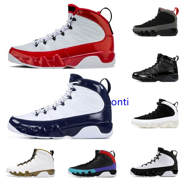 

новые 9 9s баскетбольные туфли для мужчин тренажерный зал красный unc racer blue space jam oregon ducks статуя мужской тренер спортивные кро, Black