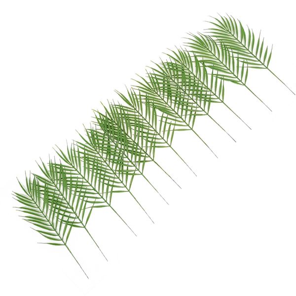 

12pcs artificial palm leaves 50cm green plastic faux fern cycas wedding party accessories home garden decoration