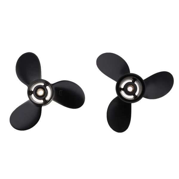 

2x 3 blade boat propeller prop for tohatsu outboard 8.5 x 9