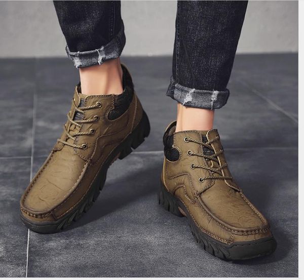 

autumn new casual high boots martin boots, Black