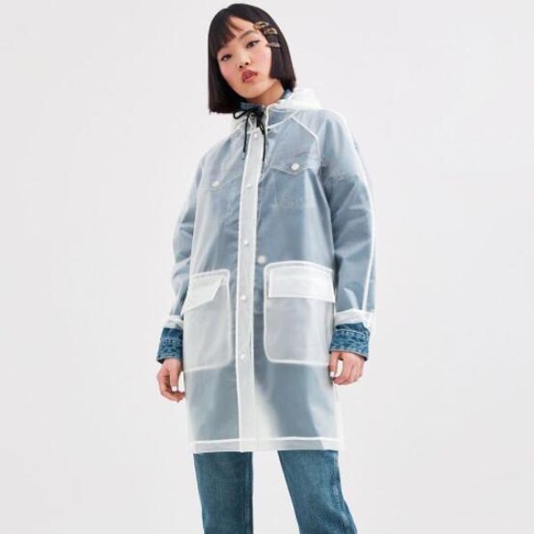 

women raincoats for both men and women printed transparent details raincoat coat wear all seasons with fine workmanship size s-m size l-xl, Black