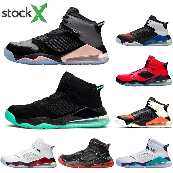 

with socks mars mens basketball shoes jumpman black metallic bred dmp grape fire red athletic men trainers sports sneakers size 40-47, White;red