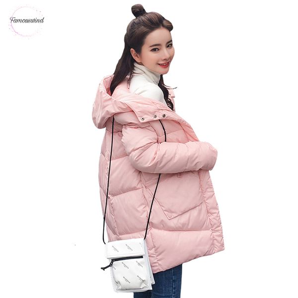 

теплое толстый капюшон длинная вниз parkas женщина вниз куртка пальто зимы хлопок женщина проложенных зимняя куртка пальто женского, Black