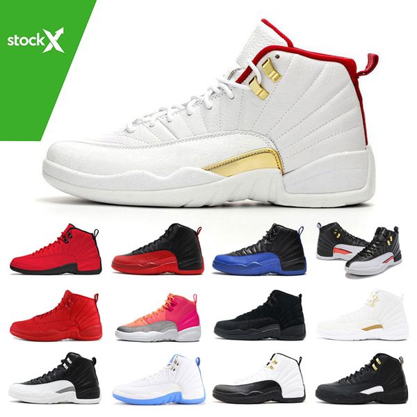 

stock x 12 12s fiba cny bumblebee mens basketball shoes reverse taxi game royal blue gym red wings grey sports designer sneakers trainers