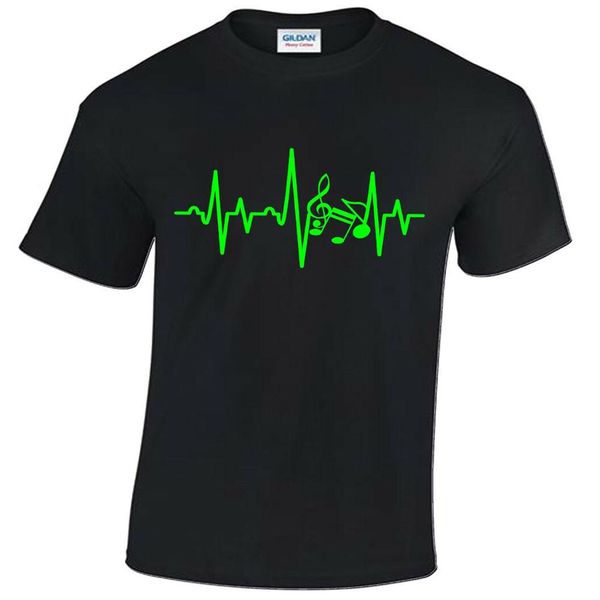 

musician ekg ecg mens t-shirt guitar player music drummer guitarist band new 2019 hip hop men fashion t shirts, White;black