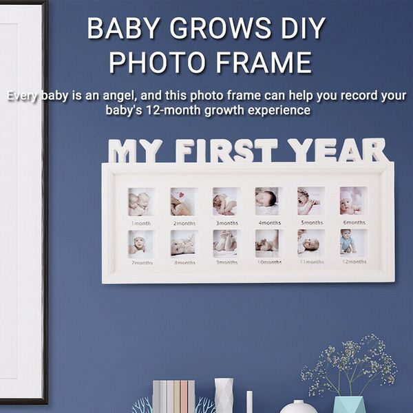 

diy комбинация фоторамки 0-12 месяцев ребенок мой первый год картинки показать пластиковые фоторамка дети растущие памяти подарков sep99