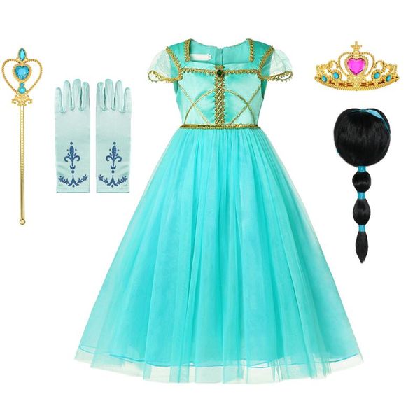 

необычная жасмина платье принцессы mesh aladdin косплей cotume для девушки halloween party платья role stage, Red;yellow