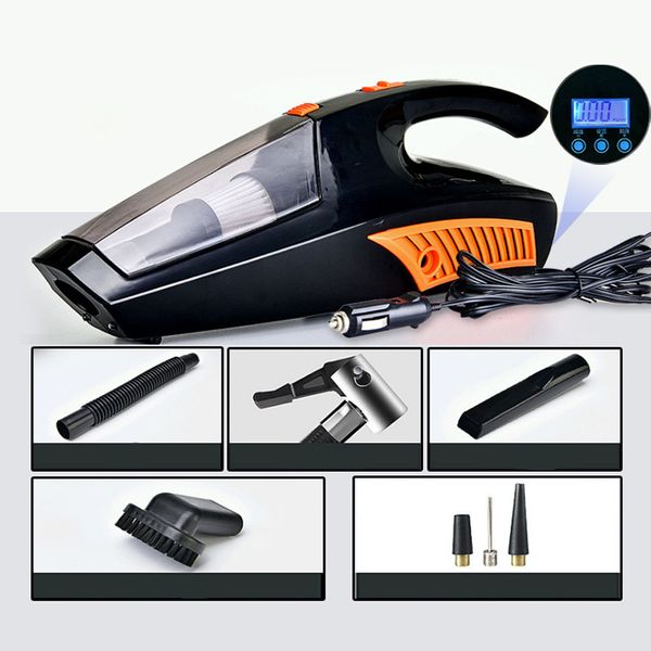

car vacuum cleaner 120w cyclonic wet dry portable handheld vacuums cleaner multifunction with tire pressure detection air pump