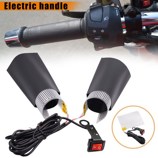 

motorcycle heated grip throttle pads handlebar heater grips 12v for atv scooter vs998