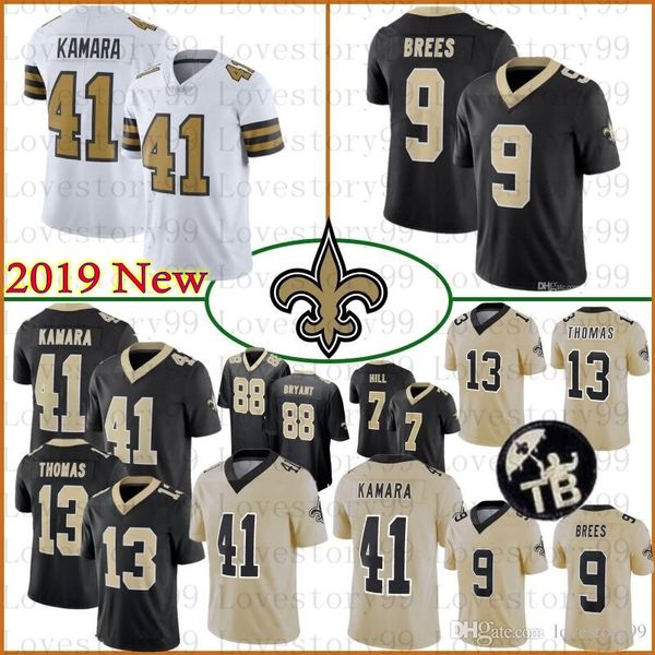 

New orlean 41 alvin kamara aint jer ey 9 drew bree jer ey 13 michael thoma tay om hill 23 mar hon lattimore dez bryant jer ey, Black;red